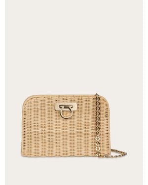 Ferragamo Diana Clutch (S) - Natural