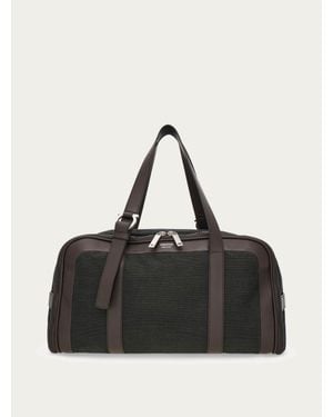 Ferragamo Uomo Borsa Weekend Ripiegabile - Nero