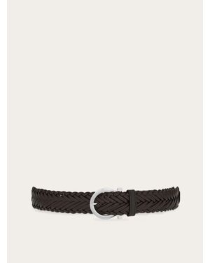 Ferragamo Sized Gancini Belt - White