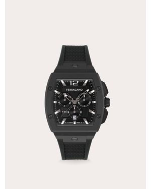 Ferragamo F-80 Tonneau Watch - Black