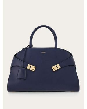 Ferragamo Hug Handbag (L) - Blue