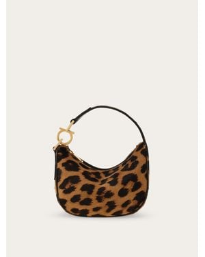 Ferragamo Damen Mini Hobobag North South (Xs) - Mehrfarbig