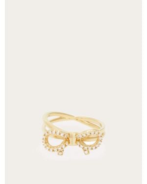 Ferragamo Vara Bow Ring (54Mm) - Natural