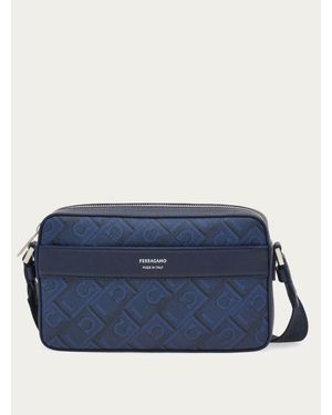 Ferragamo Monogram Crossbody Bag - Blue