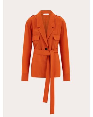 Ferragamo Deconstructed Blazer - Orange
