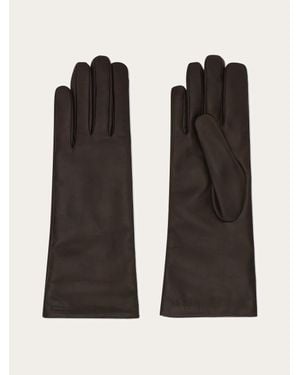 Ferragamo Cashmere-Lined Gloves - Black