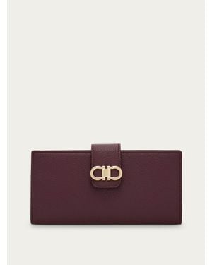 Ferragamo Continental Wallet - Purple
