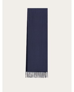 Ferragamo Double Face Scarf - Blue