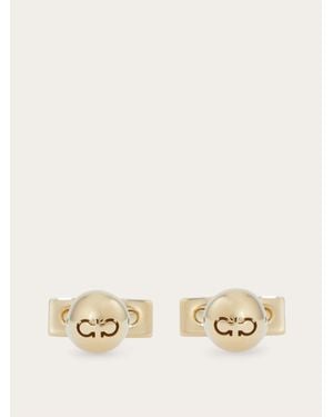 Ferragamo Gancini Ball Cufflinks - Natural