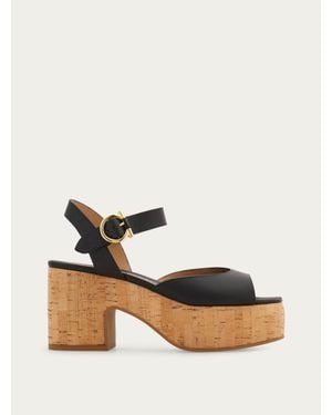 Ferragamo Platform Sandal - Black