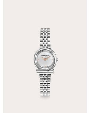 Ferragamo Gancini Twisted Watch - White