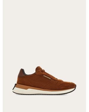 Ferragamo Low Cut Trainer .5 - Brown