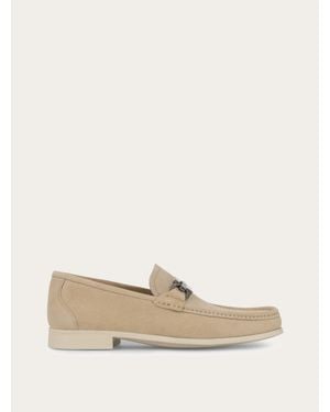Ferragamo Gancini Ornament Loafer - Natural