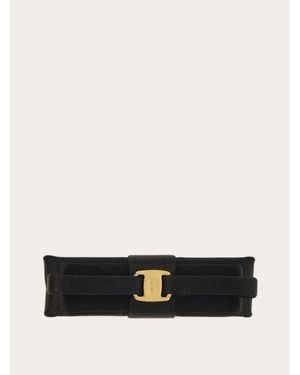 Ferragamo Mini Bow Hair Clip - White