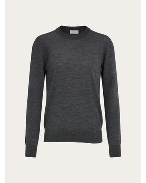Ferragamo Crew Neck Pullover - Blue