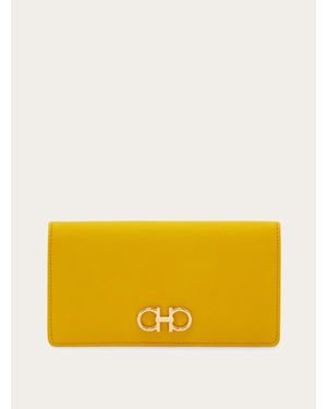 Ferragamo Gancini Continental Wallet - Yellow