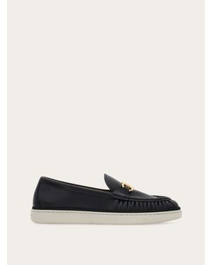 Ferragamo Gancini Ornament Loafer - White
