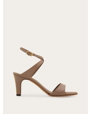 Ferragamo Mid Heel Sandal .5 - Natural