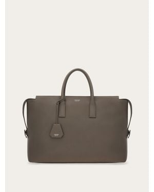 Ferragamo Gancini Tote Bag - Brown