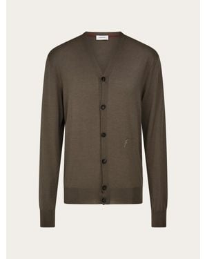 Ferragamo Uomo Cardigan - Verde