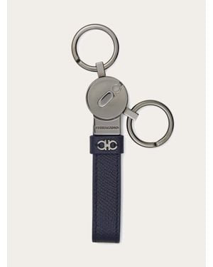 Ferragamo Gancini Key Holder - Natural