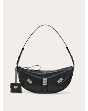Ferragamo Multipocket Hobo Bag - Black