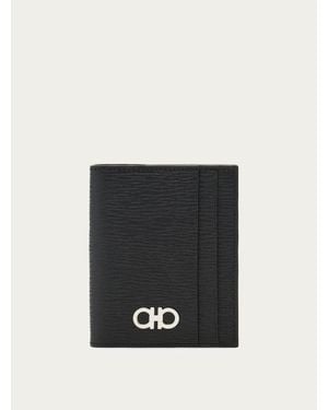 Ferragamo Gancini Credit Card Holder - Black