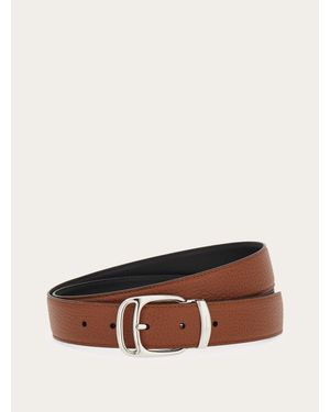 Ferragamo Reversible And Adjustable Belt - Brown