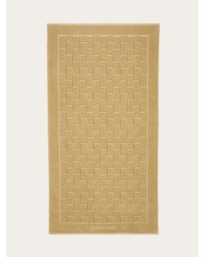 Ferragamo Femmes Serviette De Plage Monogram - Neutre