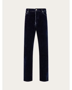 Ferragamo Herren 5-Pocket-Hose - Blau