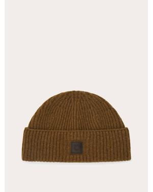 Ferragamo Knitted Beanie - Brown