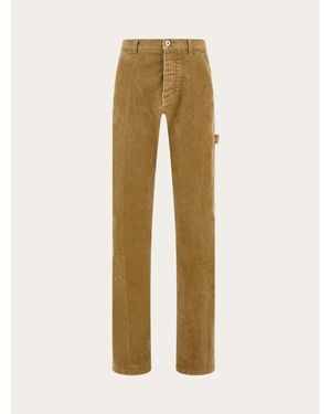 Ferragamo Cargo Trouser - Natural