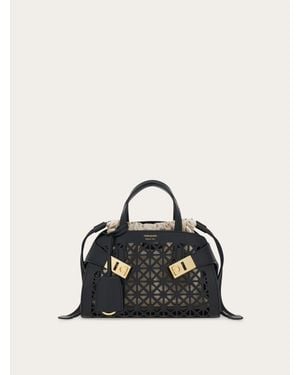 Ferragamo Damen Hug Handtasche (Xs) - Schwarz