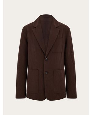 Ferragamo Single Breasted Blazer - Brown