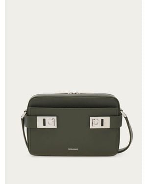 Ferragamo Hug Buckle Messenger Bag - Green