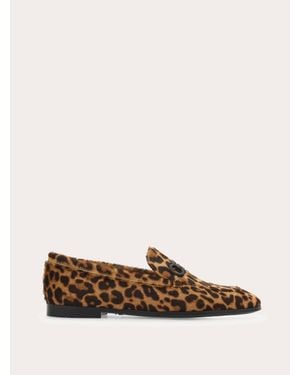 Ferragamo Gancini Loafer - Brown