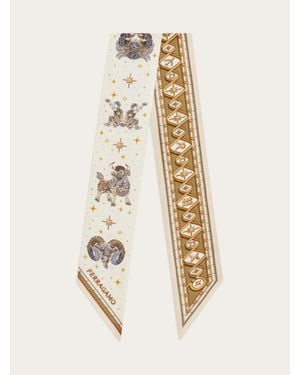 Ferragamo Horoscope Print Mini Bandeau - Natural