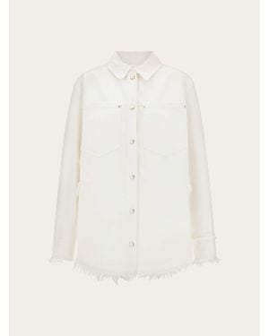 Ferragamo Denim Blouson - Natural