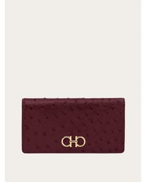Ferragamo Gancini Continental Wallet - Purple
