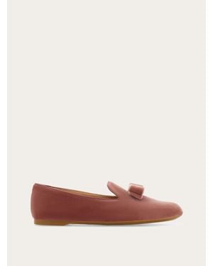 Ferragamo Donna Mocassino Fiocco Vara Taglia - Rosa