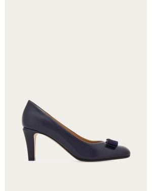Ferragamo Damen Pumps Mit Vara-Schleife Größe .5 - Blau