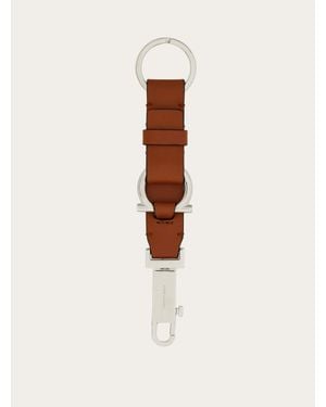 Ferragamo Gancini Key Ring - Natural