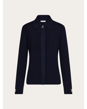 Ferragamo Knitted Shirt - Blue
