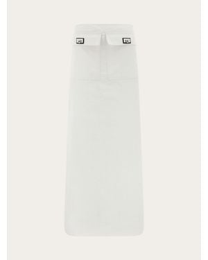 Ferragamo Long Skirt - White