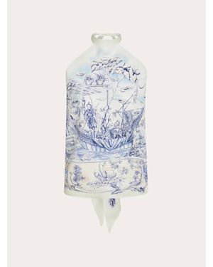 Ferragamo Voyage Print Foulard Top - Blue