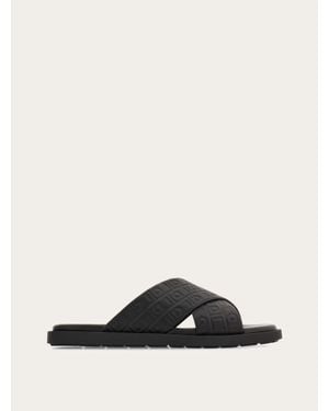 Ferragamo Monogram Sandal - Black