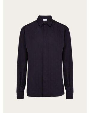 Ferragamo Cotton Dress Shirt - Blue