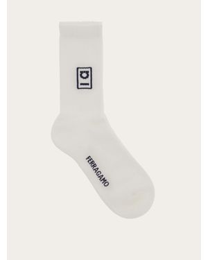 Ferragamo Hug Sports Socks - White