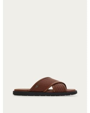 Ferragamo Gancini Sandal - Brown