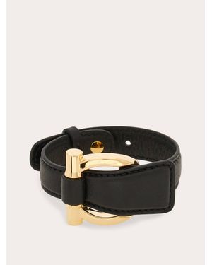 Ferragamo Donna Bracciale Con Gancini - Nero